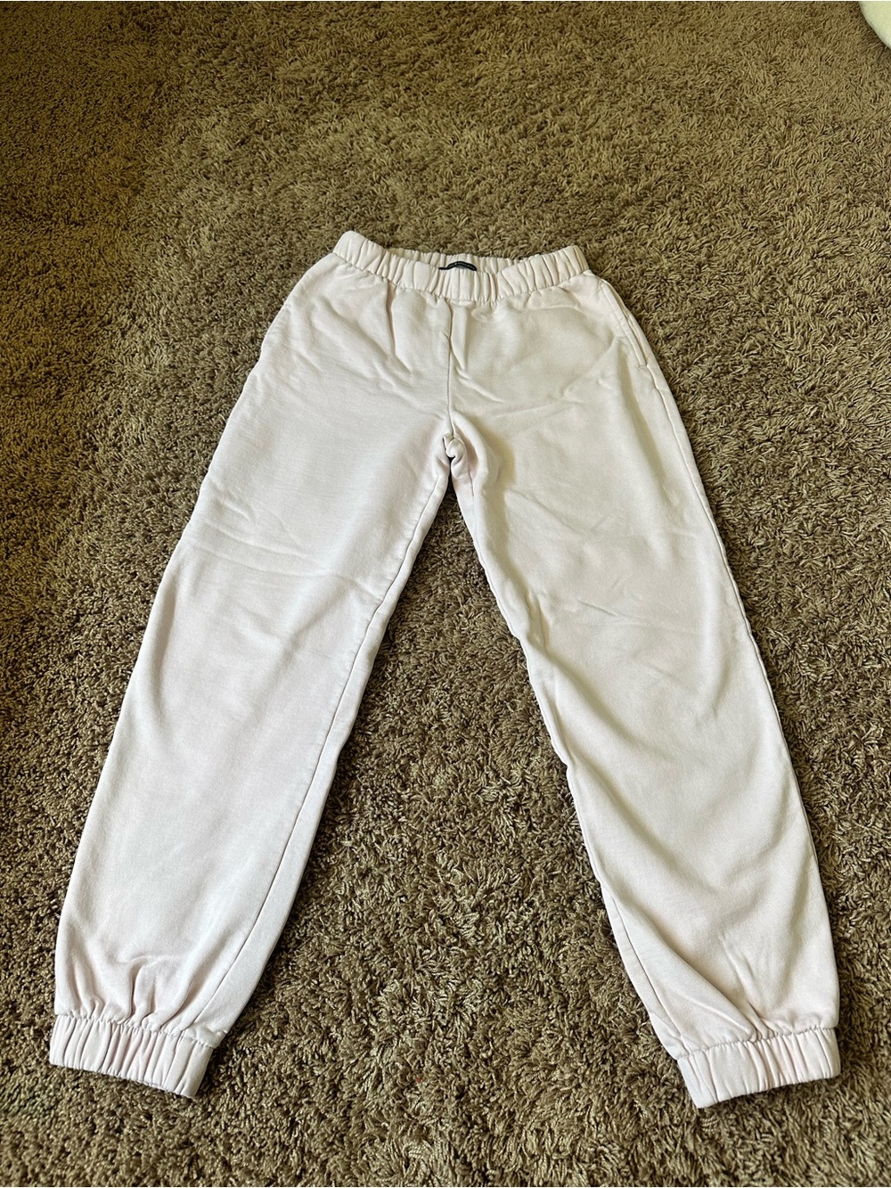 Brandy Melville Light Pink Fleece Joggers